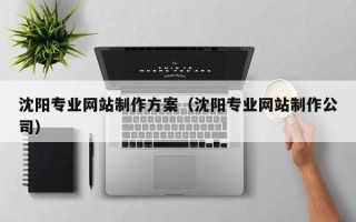邳州沈阳专业网站制作方案（沈阳专业网站制作公司）